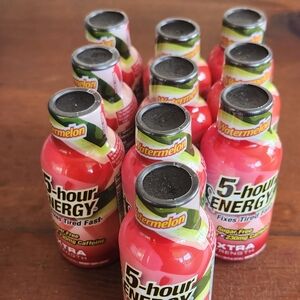NEW 5-hour Energy Shot Extra Strength Watermelon Sugar Free, 10ct.